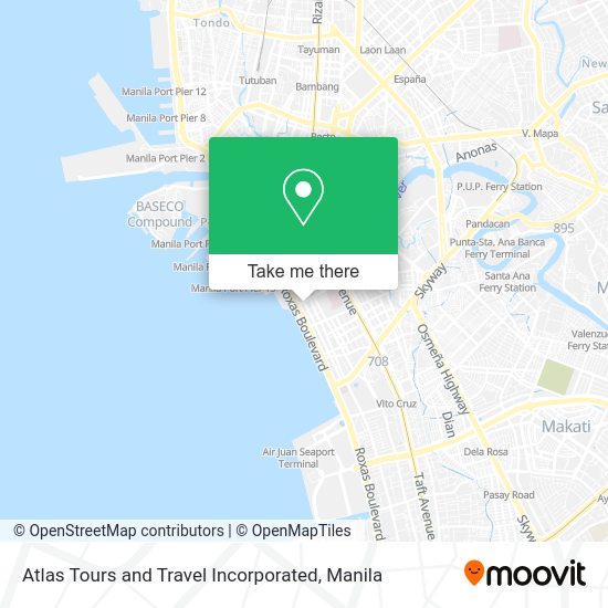 Atlas Tours and Travel Incorporated map