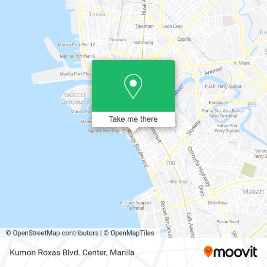 Kumon Roxas Blvd. Center map