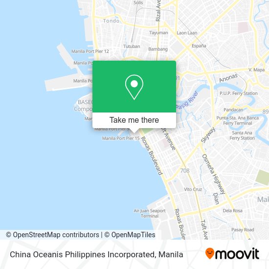 China Oceanis Philippines Incorporated map