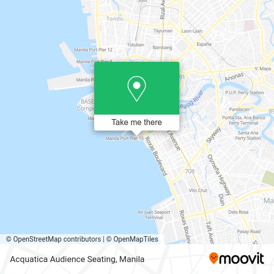 Acquatica Audience Seating map