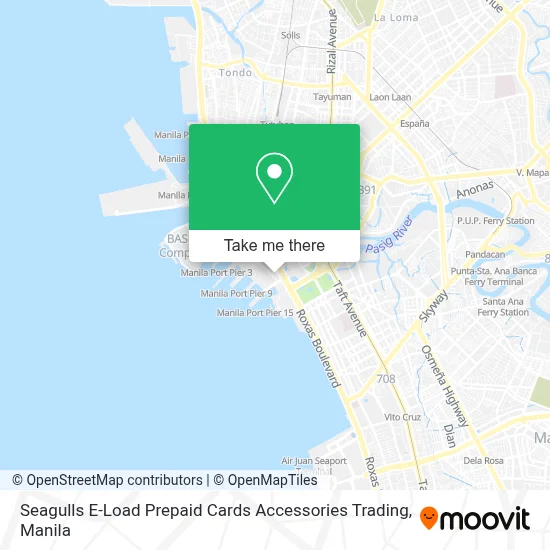 Seagulls E-Load Prepaid Cards Accessories Trading map