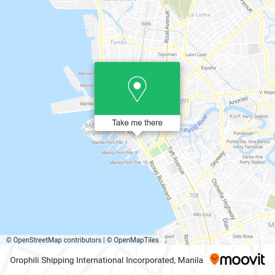 Orophili Shipping International Incorporated map