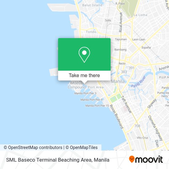 SML Baseco Terminal Beaching Area map