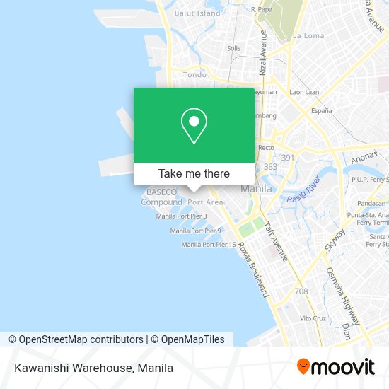 Kawanishi Warehouse map