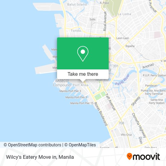 Wilcy's Eatery Move in map