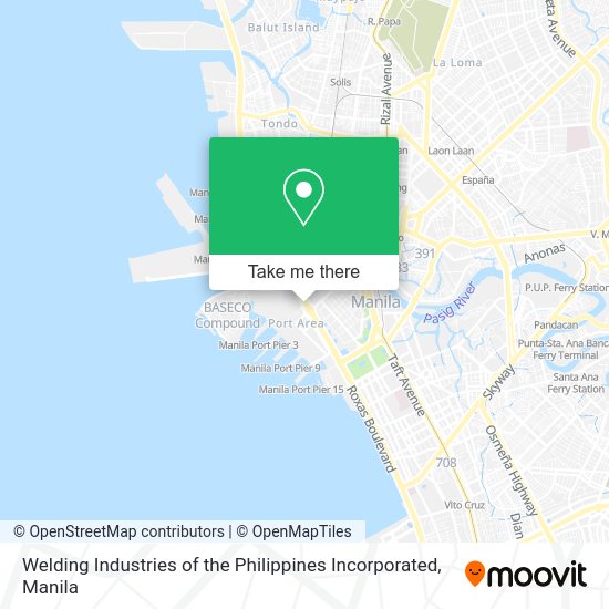 Welding Industries of the Philippines Incorporated map