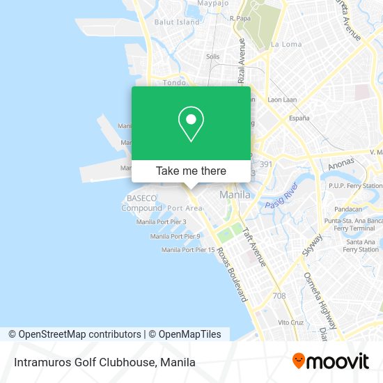 Intramuros Golf Clubhouse map