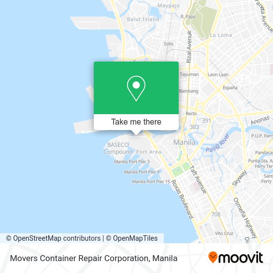 Movers Container Repair Corporation map