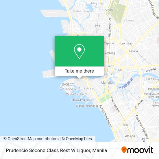 Prudencio Second Class Rest W Liquor map
