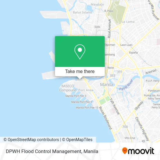 DPWH Flood Control Management map