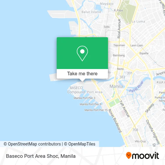 Baseco Port Area Shoc map