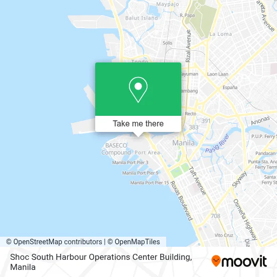 Shoc South Harbour Operations Center Building map