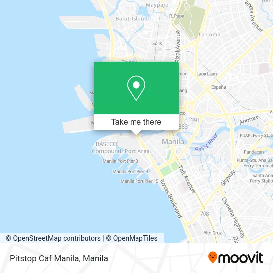 Pitstop Caf Manila map
