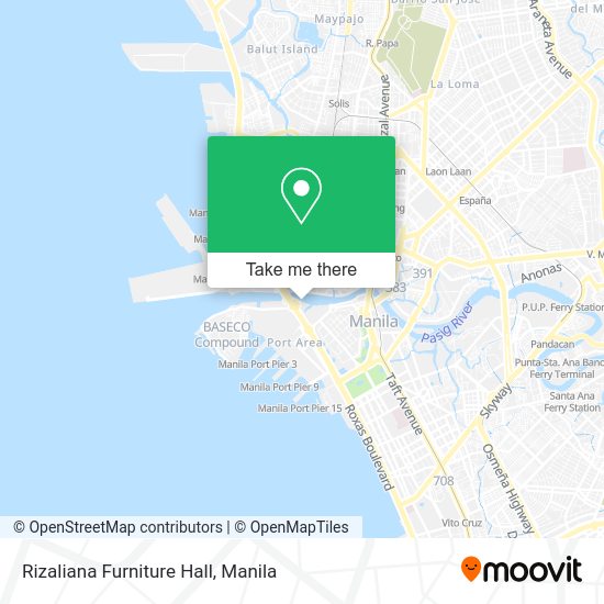 Rizaliana Furniture Hall map