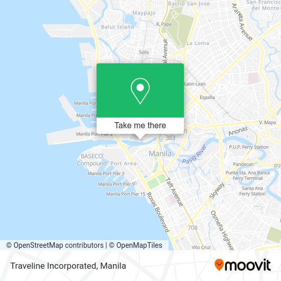 Traveline Incorporated map