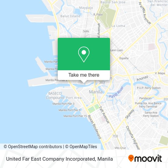 United Far East Company Incorporated map