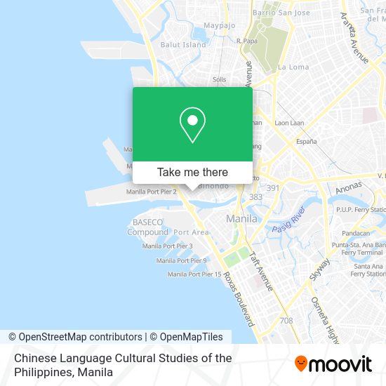 Chinese Language Cultural Studies of the Philippines map