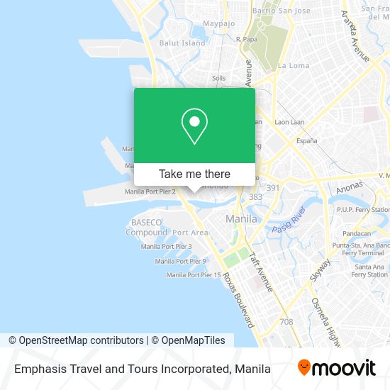 Emphasis Travel and Tours Incorporated map