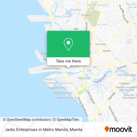 Jedis Enterprises in Metro Manila map