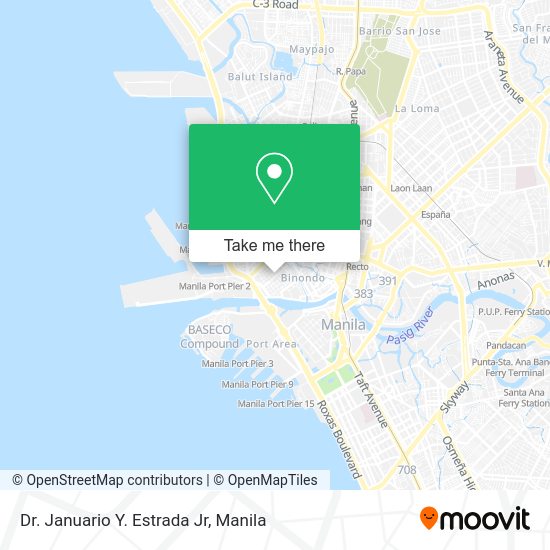 Dr. Januario Y. Estrada Jr map