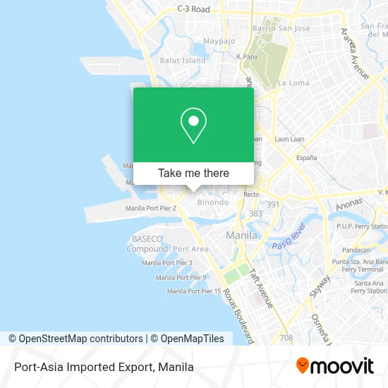 Port-Asia Imported Export map