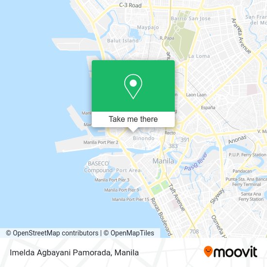 Imelda Agbayani Pamorada map