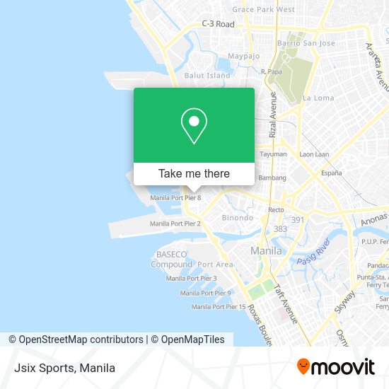 Jsix Sports map