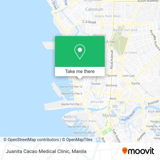 Juanita Cacao Medical Clinic map