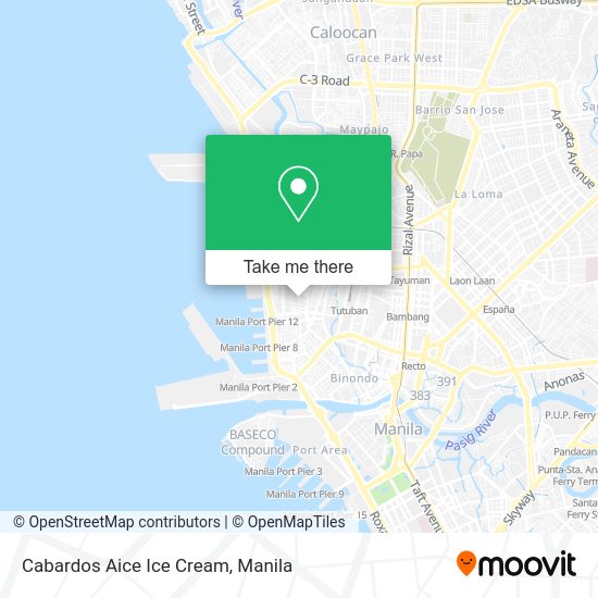 Cabardos Aice Ice Cream map