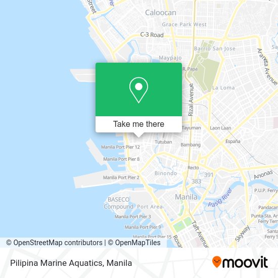 Pilipina Marine Aquatics map