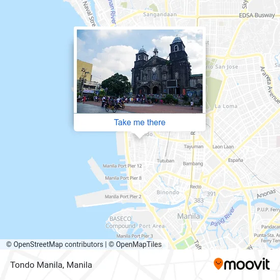 Tondo Manila map