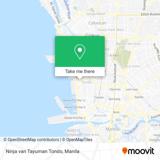 Ninja van Tayuman Tondo map