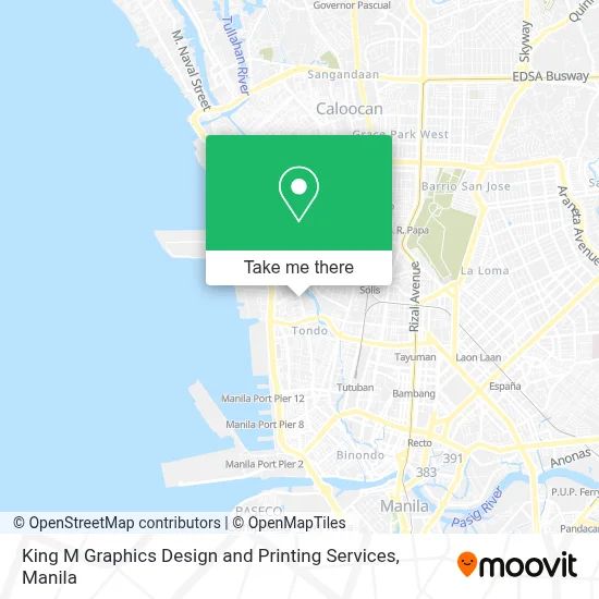 King M Graphics Design and Printing Services map