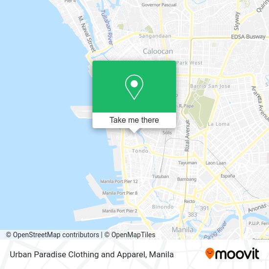 Urban Paradise Clothing and Apparel map