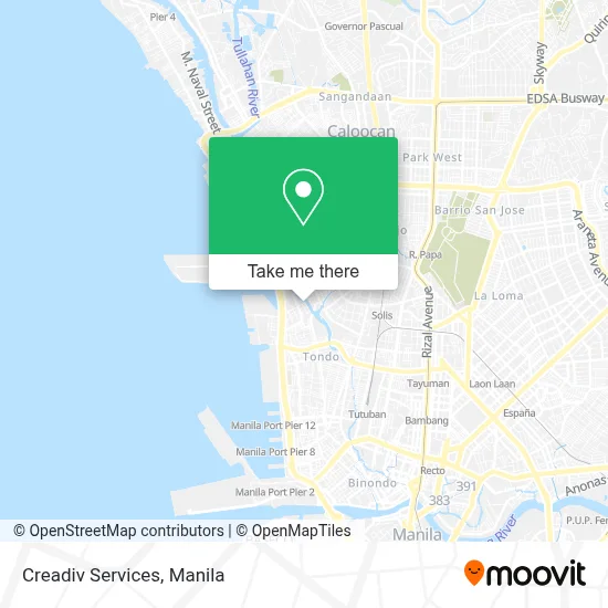 Creadiv Services map