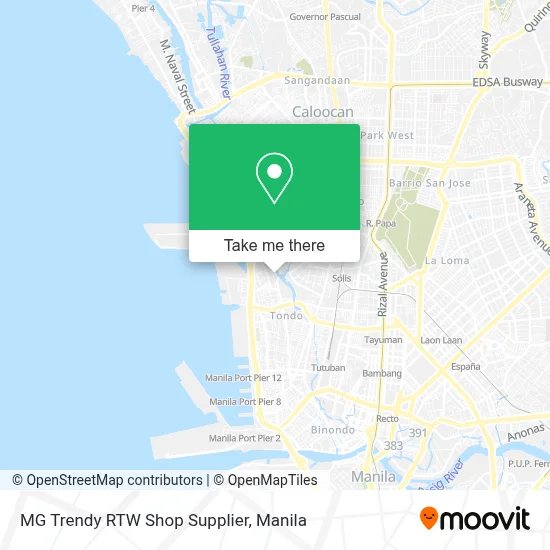 MG Trendy RTW Shop Supplier map