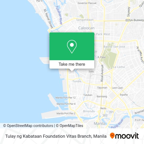 Tulay ng Kabataan Foundation Vitas Branch map