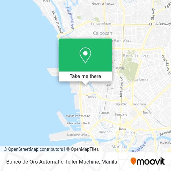 Banco de Oro Automatic Teller Machine map