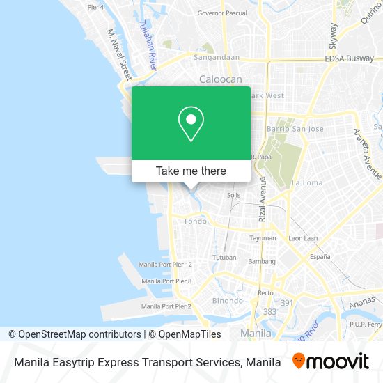 Manila Easytrip Express Transport Services map