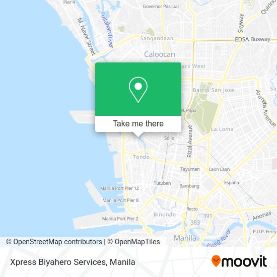 Xpress Biyahero Services map