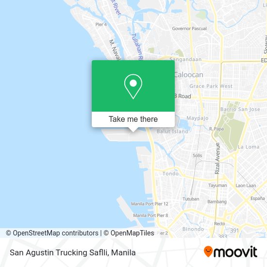 San Agustin Trucking Saflli map