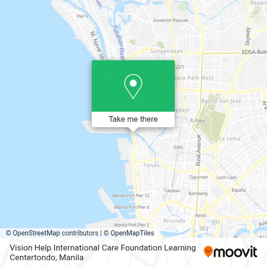 Vision Help International Care Foundation Learning Centertondo map