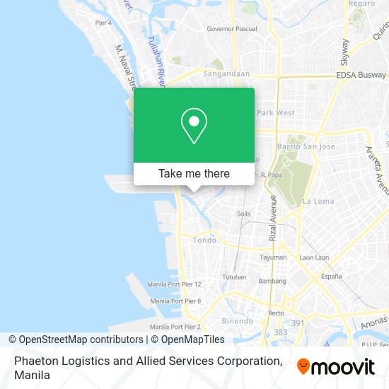 Phaeton Logistics and Allied Services Corporation map