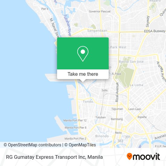 RG Gumatay Express Transport Inc map