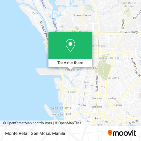 Monte Retail Gen Mdse map