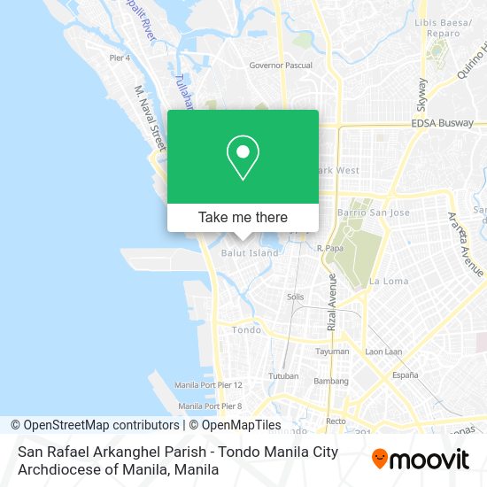 San Rafael Arkanghel Parish - Tondo Manila City Archdiocese of Manila map