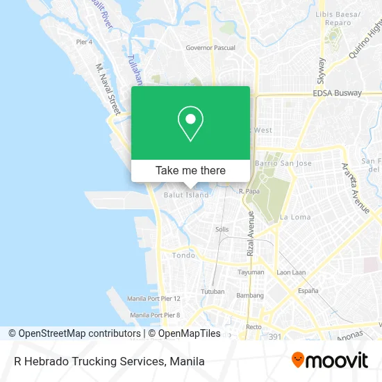 R Hebrado Trucking Services map