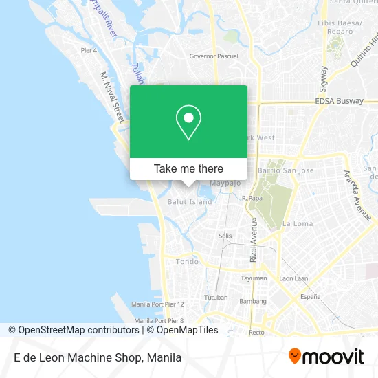 E de Leon Machine Shop map