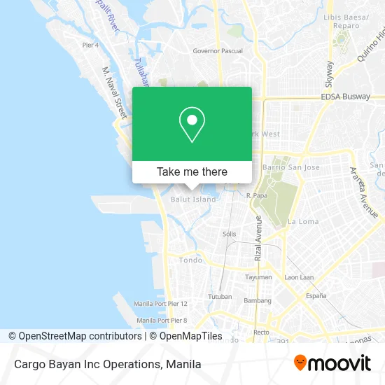 Cargo Bayan Inc Operations map