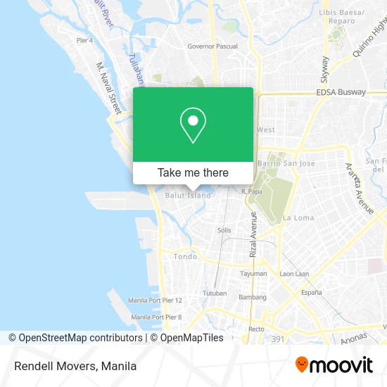 Rendell Movers map